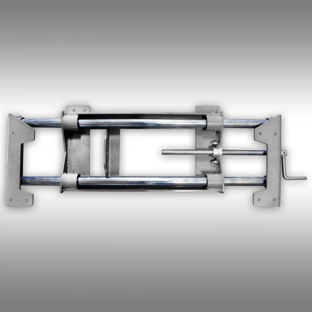 Sideshift by hand for flail mower attachment