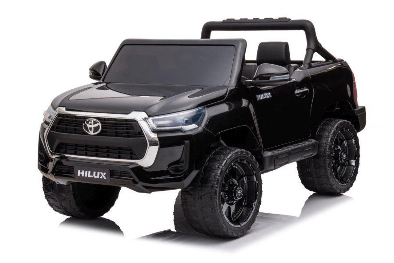 Toyota Hilux 12V Electric Ride On Jeep White Black
