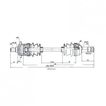 CV Shaft | Arctic Cat 400 FIS / TBX / 500 FIS / TBX / TRV 4x4 | Front