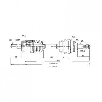 CV Shaft | Honda TRX 650 Rincon 2003-04 | Front L/H