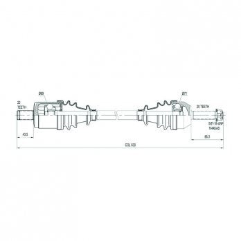 CV Shaft | Polaris Ranger 500/700 | Front