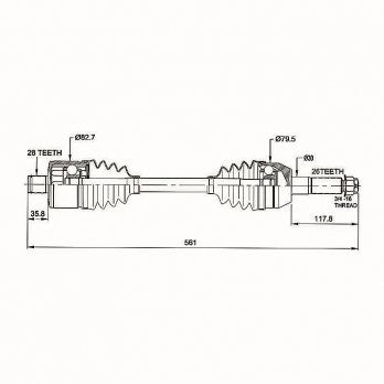 CV Shaft | Polaris Sportsman X2 500 700 800 | Rear