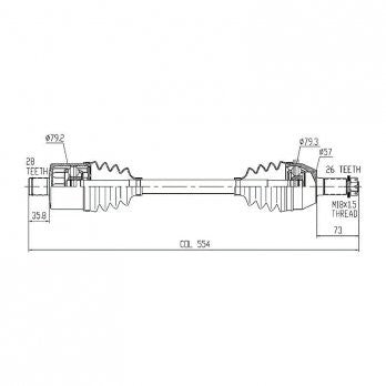 CV Shaft | Polaris Sportsman XP 550/850 | Rear