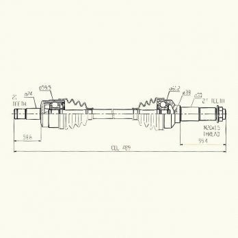 CV Shaft | Yamaha YFM 700 Grizzly 2014-15 | Front