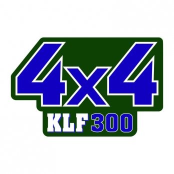 Dark Green Kawasaki 300C 4x4 Sticker