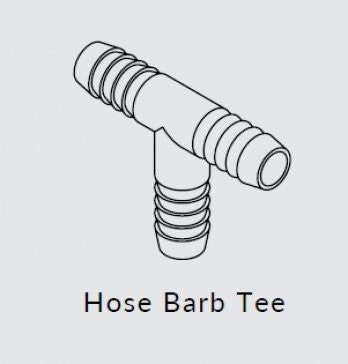 Fimco | Hose Barb Tee | 3/8”x3/8”x3/8” | Polypropylene/Nylon Inserts