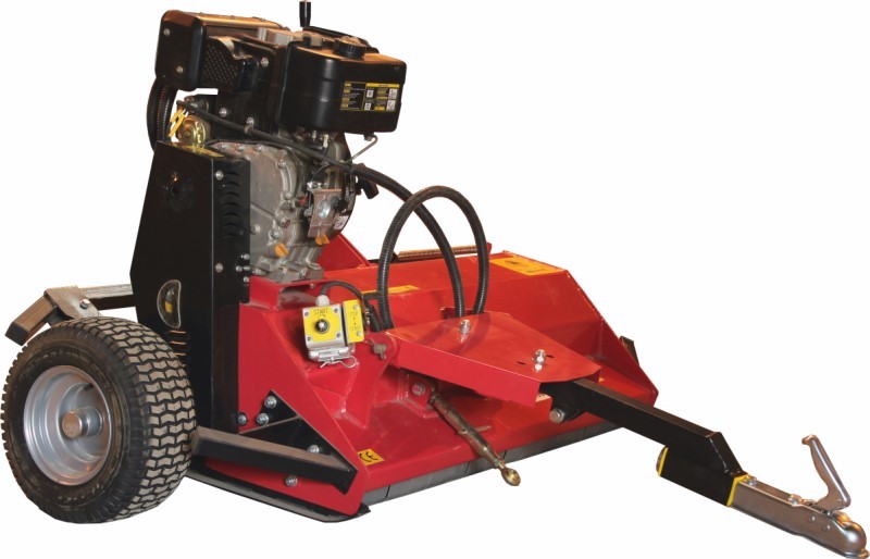 Flail mower DIESEL : with electric starter: with heavy duty clutch