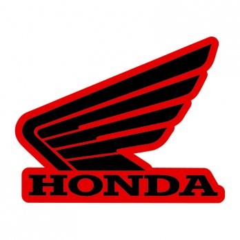 Honda 'Wing' Left Hand Tank Sticker 107mm