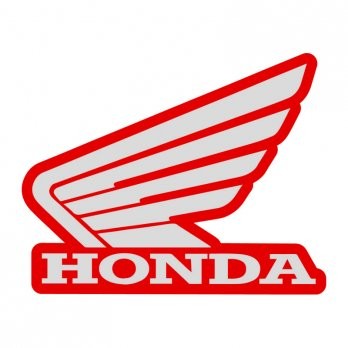 Honda 'Wing' Left Hand Tank Sticker 114mm