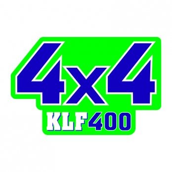Lime Green Kawasaki 400 4x4 Sticker