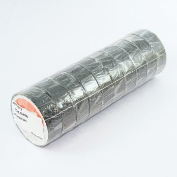 Pack Of 10 x 10m Rolls of Black Insulation Tape