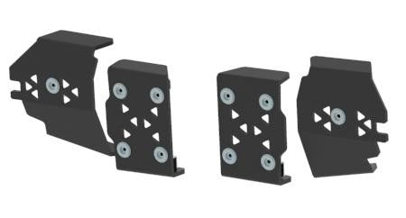 Pl. Rear A-arm guards (pair) Polaris: Sportsman XP (2017+): Sportsman Touring XP 1000 (2018+)