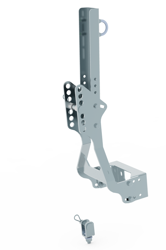Plow lift adapter: ( tubular steel rack fitted ATV ) – Quadfactors kells