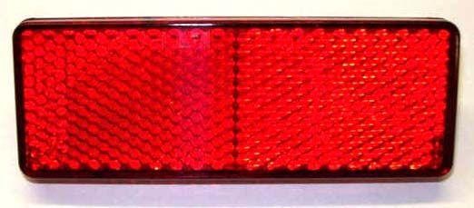 RED REFLECTOR 95x36mm
