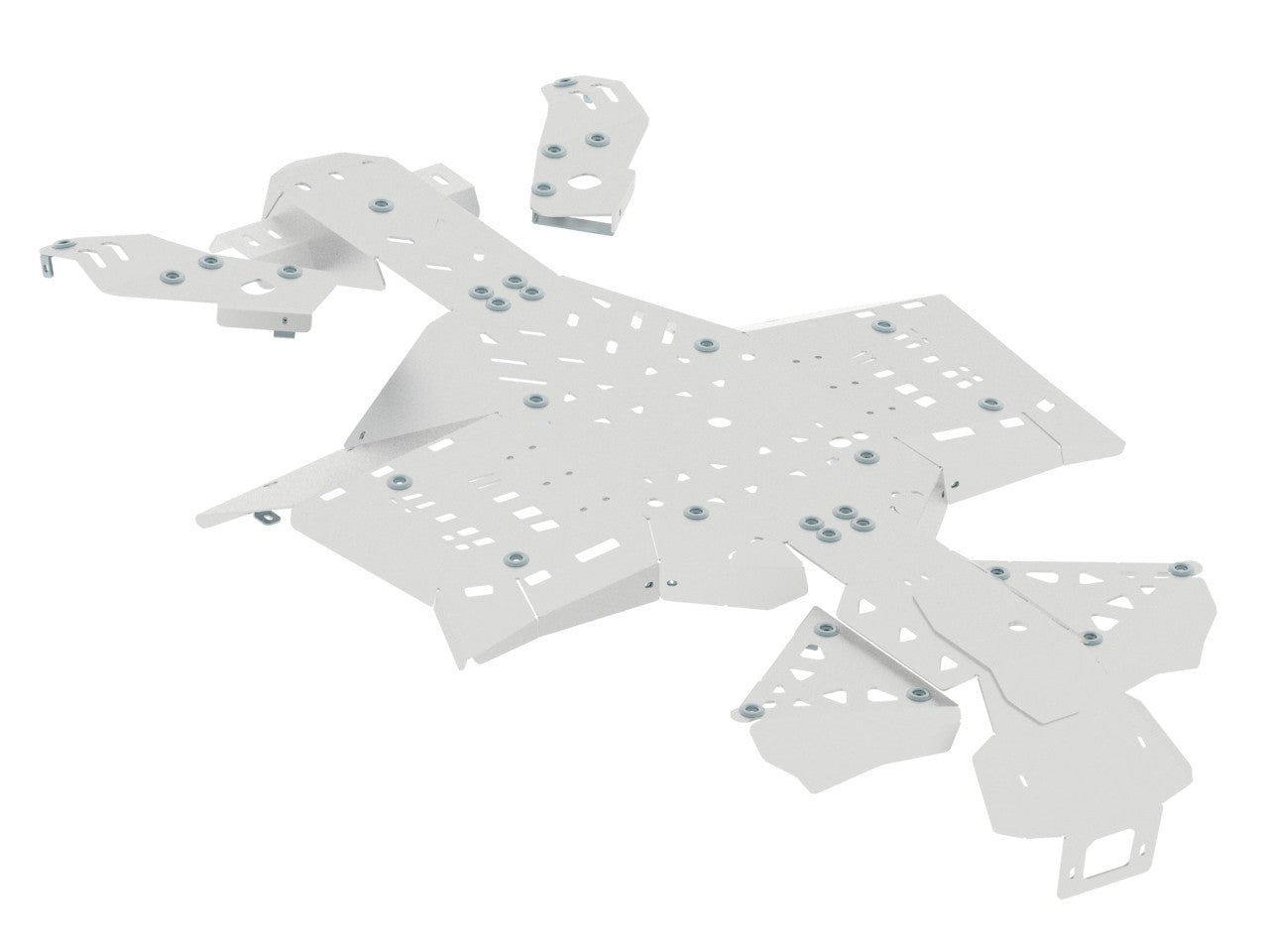 Skid plate full set (aluminium): CanAm G2 Outlander MAX: 450 / 500 / 570: Outlander L MAX