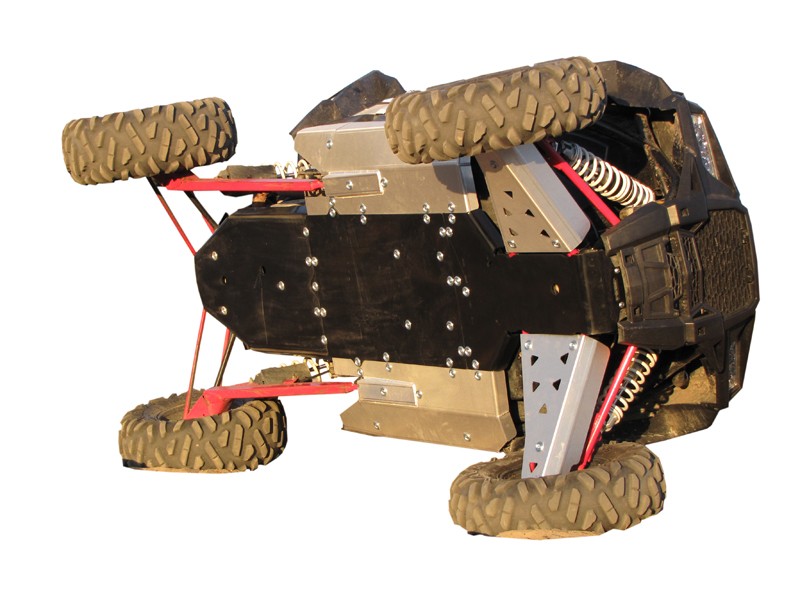 Skid plate full set (aluminium/plastic): Polaris RZR 1000 XP
