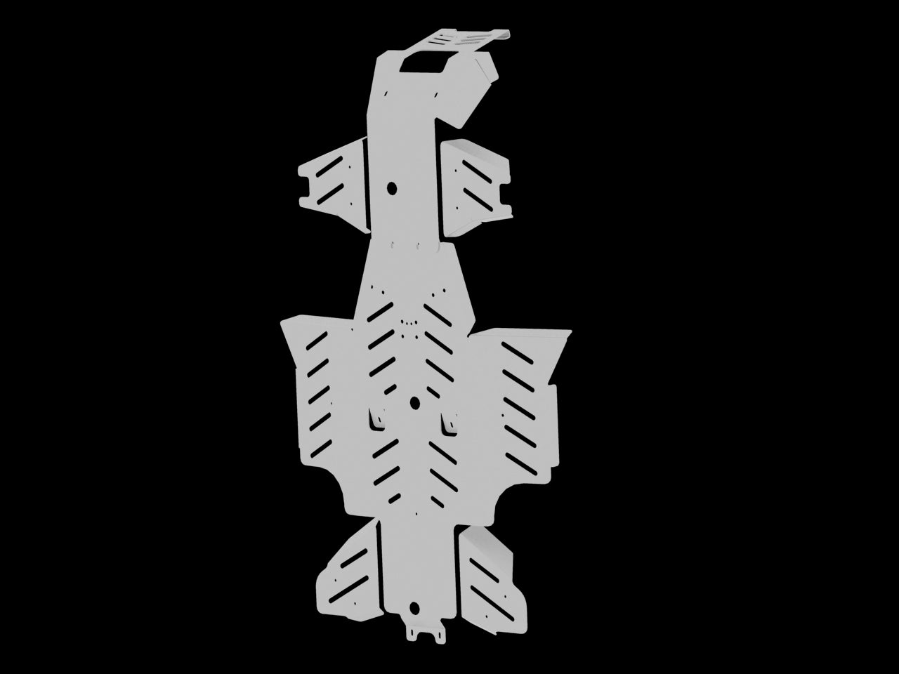 Skid plate full set (aluminium): Yamaha Grizzly 450: (2009-2010)