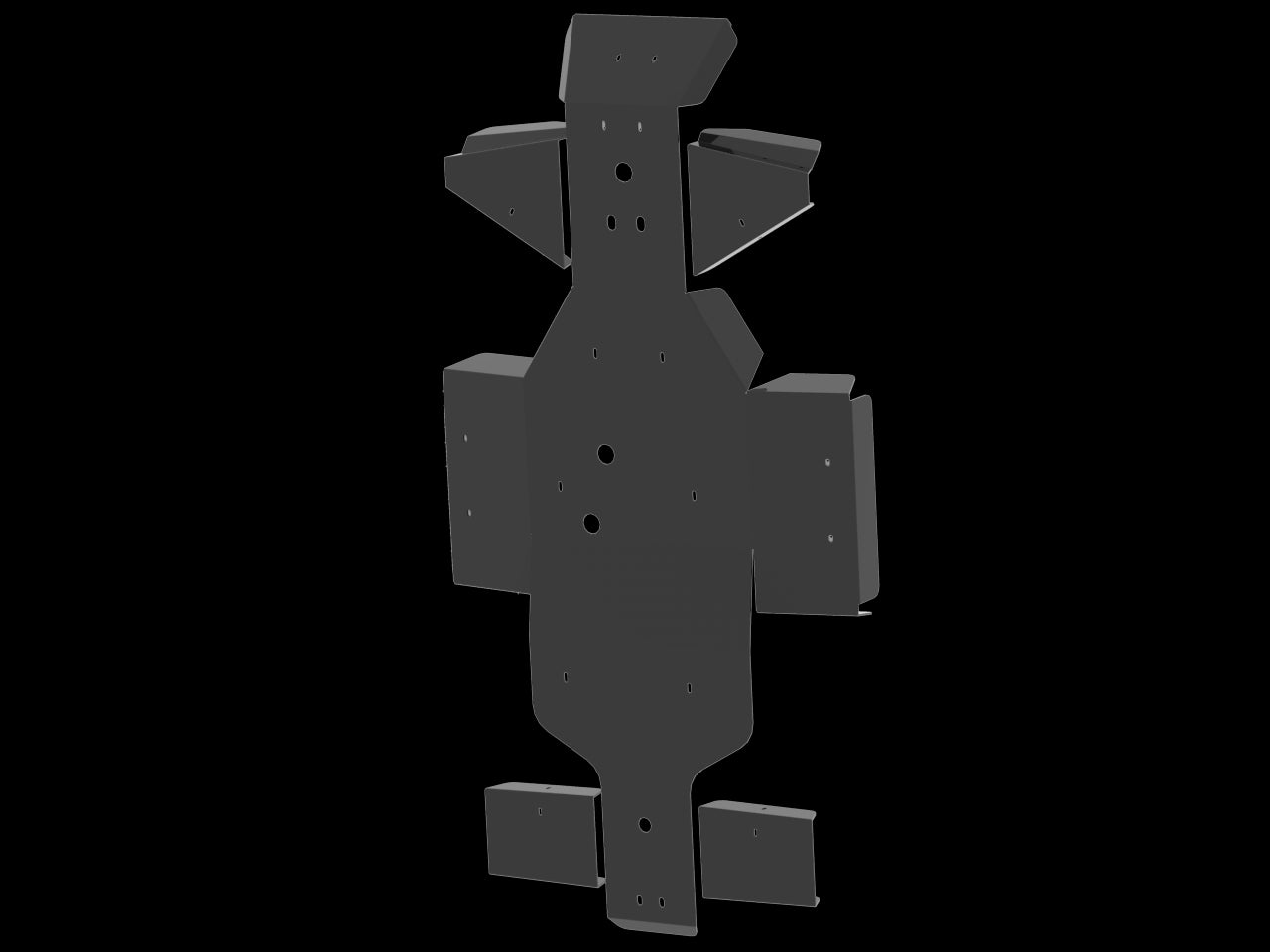 Skid plate full set (plastic): Linhai 400