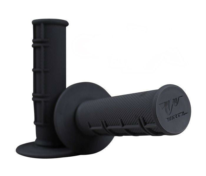 SOFT MX GRIPS 50/50 BLACK WIRTZ PU-003 22/25mm