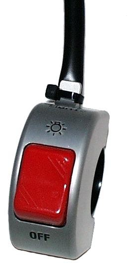 SWITCH STOP/LIGHT ON/OFF ALUM.